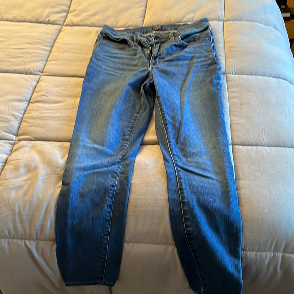 High rise skinny jeans
